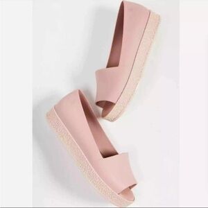 MELISSA Womens Puzzle Platform Sandals Pink Open Toe Slip On Jelly US 7